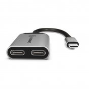 ALOGIC Ultra USB-C till USB-C-honkontakt och ljudutgång 15 cm