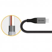 ALOGIC Ultra USB-A till USB-C kabel 3A/480Mbps 3 m - Rymdgrå