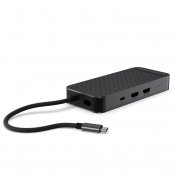 Satechi ExtendView USB4-flerportadapter med to HDMI-porter - Romsvart