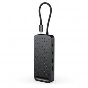 Satechi ExtendView USB4-flerportadapter med to HDMI-porter - Romsvart