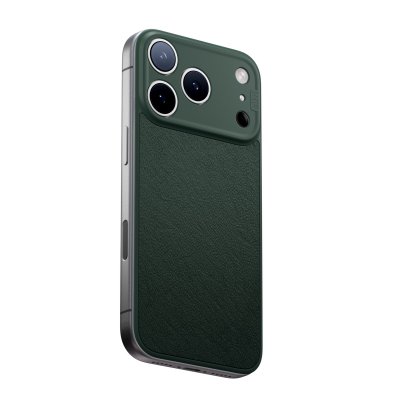Süti NanoLeather PhoneBack för iPhone 18 Pro Max - Siciliansk oliv