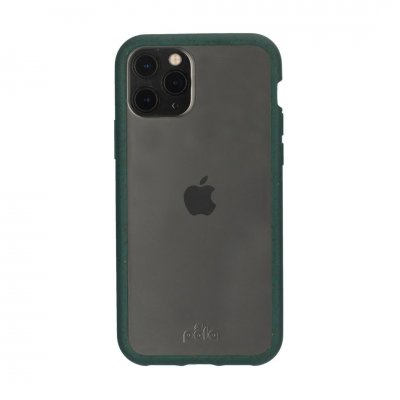 Pela Clear - miljøvennlig etui til iPhone 11 Pro - grønn