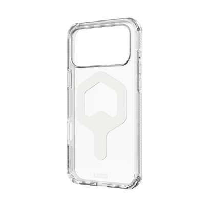 Urban Armor Gear iPhone 17 Pro Max Case Plyo with MagSafe, Shock Absorbing and Transparent - Ice/White