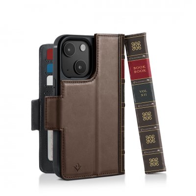 Twelve South BookBook with MagSafe for iPhone 14 - Brown