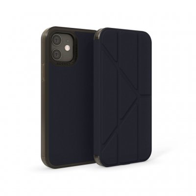 Pipetto origami Folio-etui til iPhone 12/12 Pro - Sort