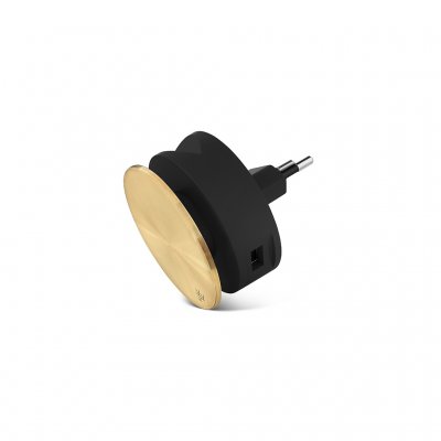 Usbepower AERO MINI Luxury Editon – Dubbel USB-laddare med stativ för iPhone och kabelspole - Guld