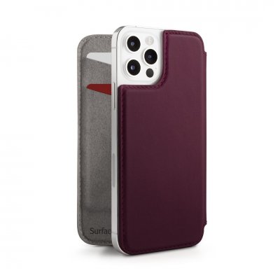 Twelve South SurfacePad for iPhone 12/12 Pro - Razor Thin nappa leather - Plum