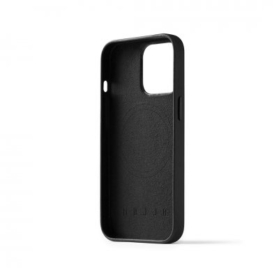 Mujjo Full Leather Case med MagSafe för iPhone 14 Pro - Svart