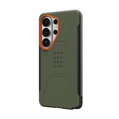UAG Civilian Cover med magnet til Samsung Galaxy S26 Ultra - Olivenfarvet/Orange