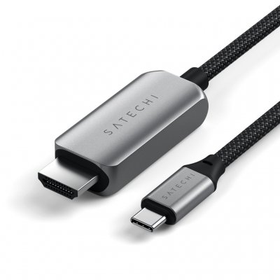 Satechi USB-C - HDMI 2.1 8K-kaapeliin - HDMI 2.1 8K-kaapeliin - Avaruuden harmaa