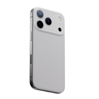 Süti silikoninen PhoneBack iPhone 17 Pro Maxille - Lämmin harmaa