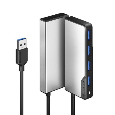 ALOGIC USB-A Fusion SWIFT 4-porttinen keskittin - Avaruuden harmaa