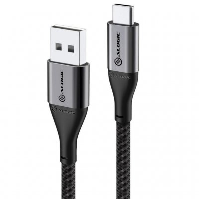 ALOGIC Ultra USB-A - USB-C kaapeli 3A/480Mbps 30 cm 30 cm - Avaruuden harmaa