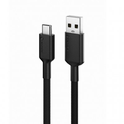 ALOGIC Elements PRO USB-A til USB-C ladekabel 3A - 1 m - Sort