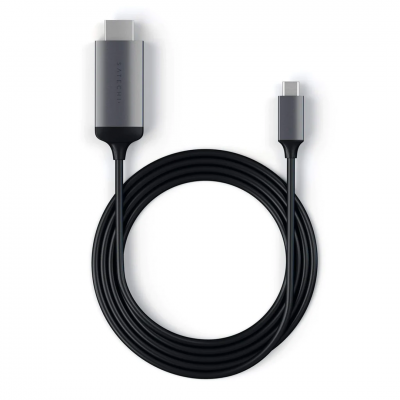 Satechi USB-C 4K 60 Hz HDMI-kabel - Anslut din USB-C enhet till en HDMI-skärm - Space Gray