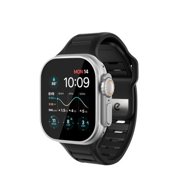 Keybudz Journey Apple Watch Armband - Kolsvart