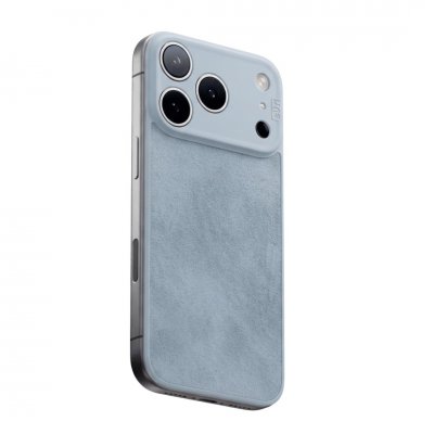 Süti NanoSuede PhoneBack for iPhone 17 Pro Max - Blue Aura