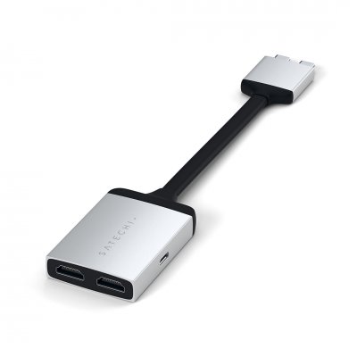 Satechi USB-C dubbel HDMI-adapter - Silver