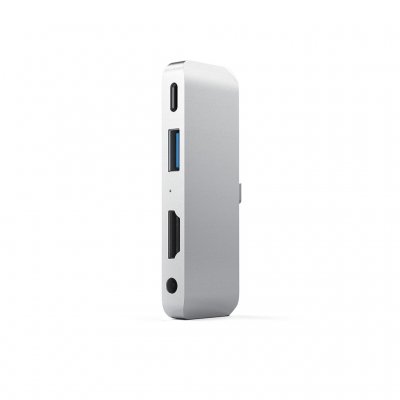 Satechi USB-C Mobile Pro Hub - täydellinen kumppani uudelle iPad Pro:lle - hopea