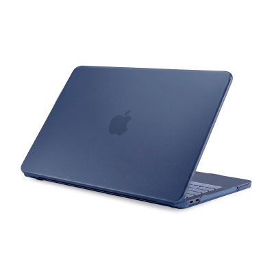Pipetto MacBook Neo 13 (A18 Pro) gennemsigtigt hardshell-cover - Frostet indigo