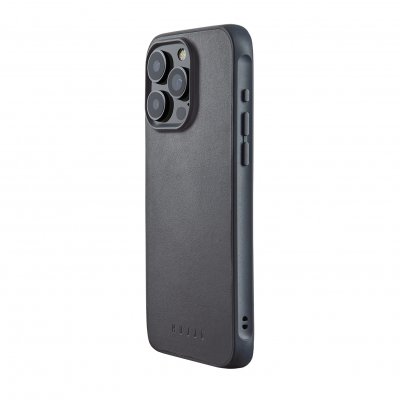 Mujjo iPhone 15 Pro Max Shield Impact-fodral - Stålblått