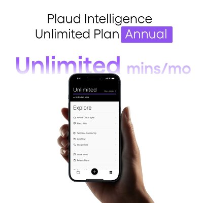 PLAUD AI Unlimited - Årsabonnement med ubegrænsede minutter