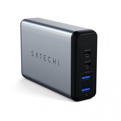 Satechi 75W PD reseladdare med dubbla USB-C och USB-A uttag