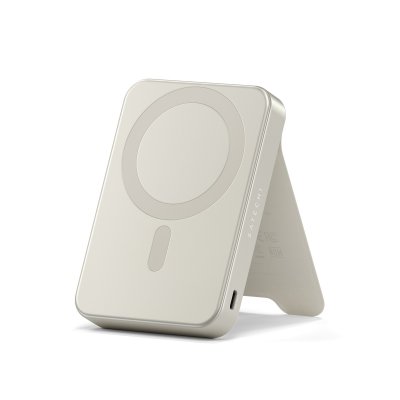 Satechi OntheGo™ Qi2 10K Magnetic Power Bank with Stand - Sand